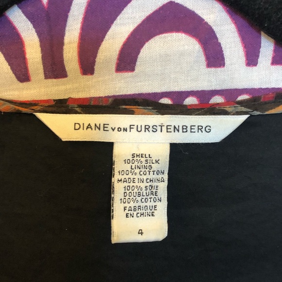 DVF Rainbow Erosa Animal Print Mini Dress 4 Small - Picture 4 of 6